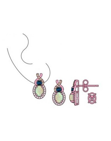 14K W/G EARR 0.22 DIA 0.66 OP, DB |EW,E|