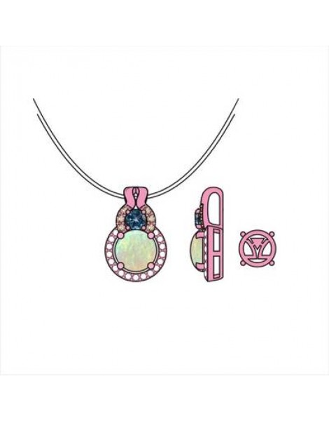 14K W/G PEND 0.15 DIA 0.87 OP, DB |EW,E|