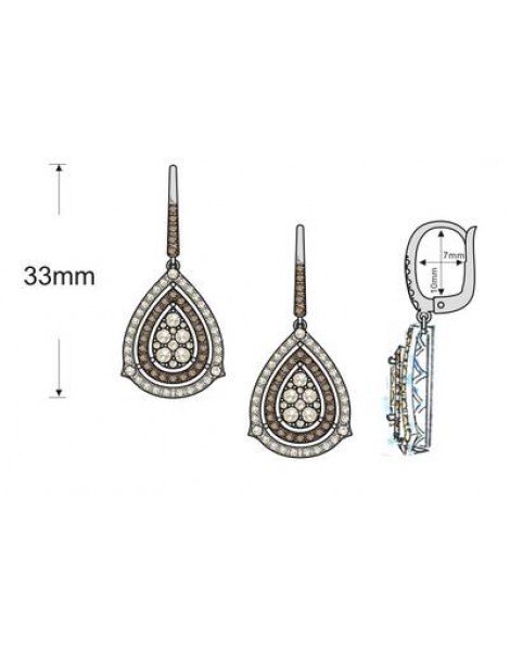 14K W/G EARR 1.43 DIA