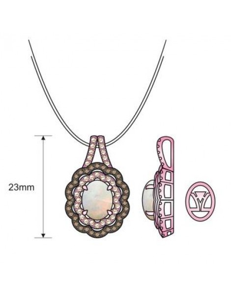 14K W/G PEND 0.61 DIA 1.00 OP |EW|