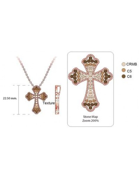 14K W/G PEND 0.55 DIA