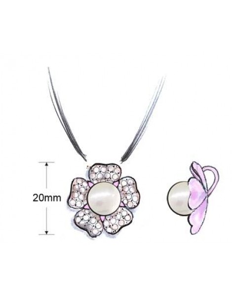 14K R/G PEND 0.86 DIA 0.001 FP |B|