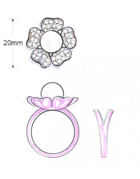 14K R/G RING 0.86 DIA 0.001 FP |B|