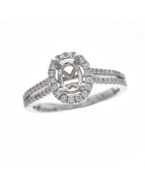 PLATINUM & 14K W/G RING 0.27 DIA