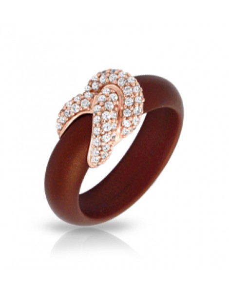 Ariadne Brown and Rose Gold Ring