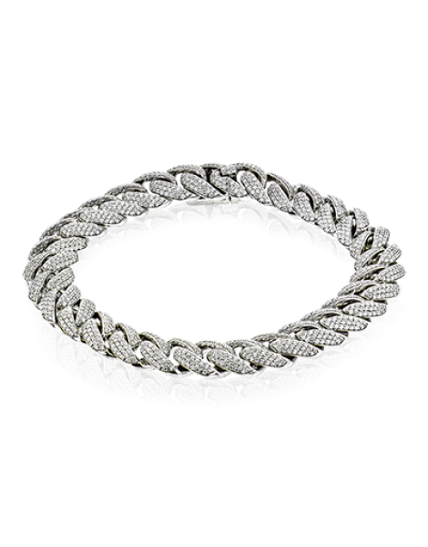 Gent Bracelet in 14k Gold with Diamonds