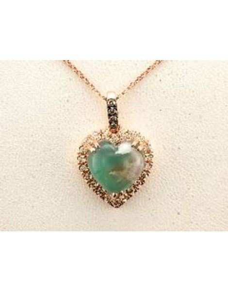 14K R/G PEND 0.35 DIA 4.25 AC |E|