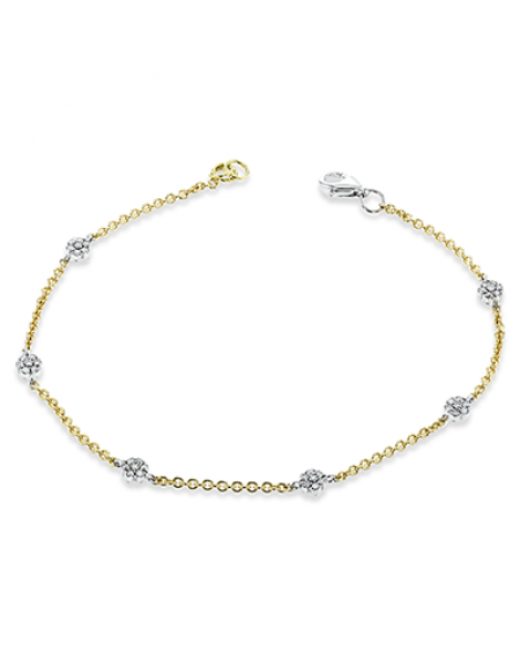 Bracelet in 18k Gold with Diamonds