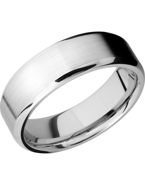 Cobalt chrome 7mm beveled band