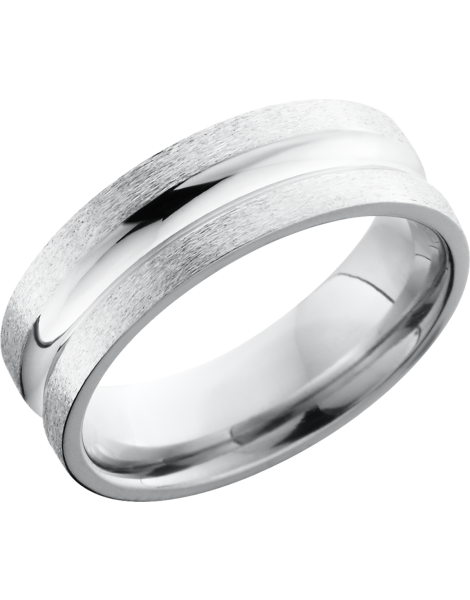 Cobalt chrome 7mm concave band