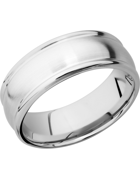 Cobalt Chrome 8mm domed band with rounded edges