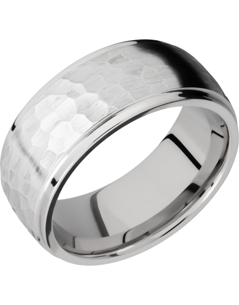 Cobalt chrome 9mm domed band with grooved edges