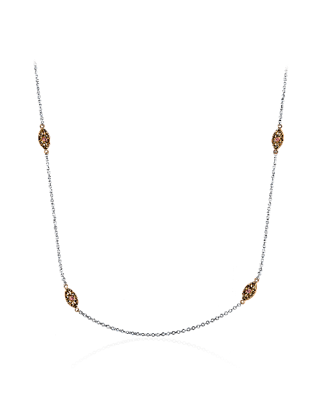 Necklace in 18k Gold with Diamonds