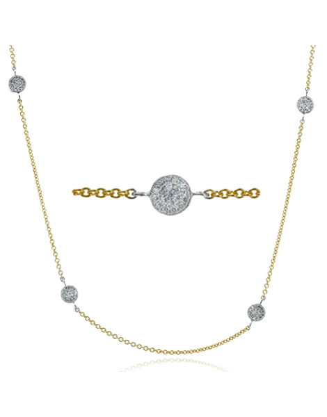Necklace in 18k Gold with Diamonds