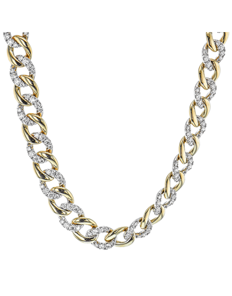 Necklace in 18k Gold with Diamonds