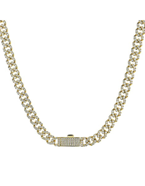 Necklace in 14k Gold with Diamonds