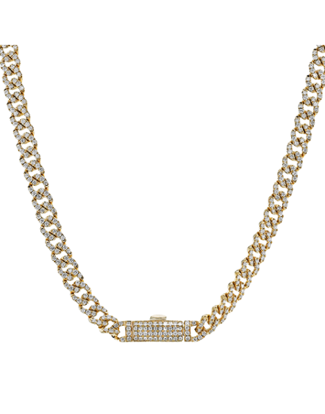 Necklace in 14k Gold with Diamonds