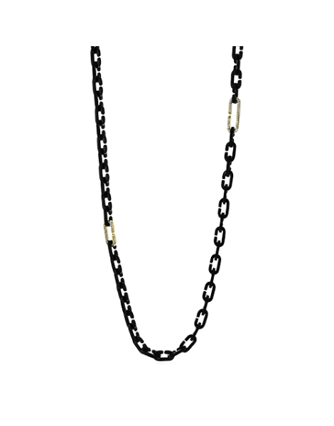 Gent Necklace in 18k Gold with Diamonds