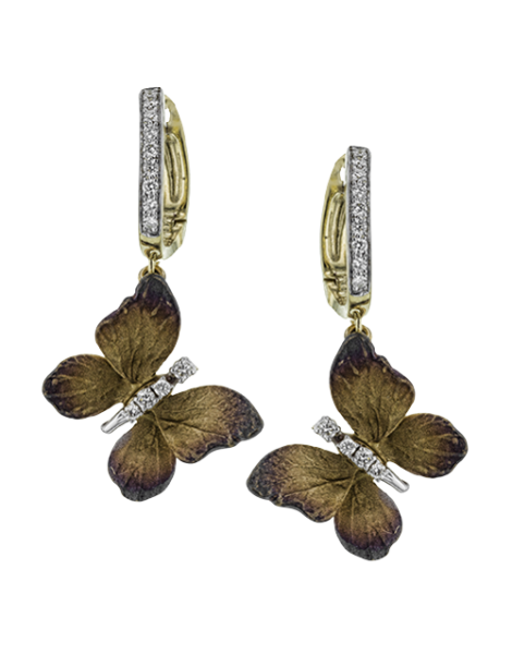 Earring in 18k Gold with Diamonds