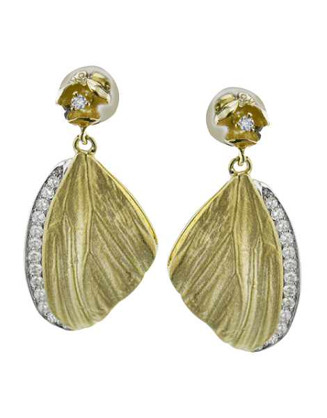 Earring in 18k Gold with Diamonds