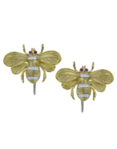 Earring in 18k Gold with Diamonds