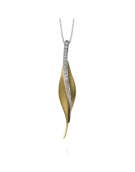 Pendant in 18k Gold with Diamonds