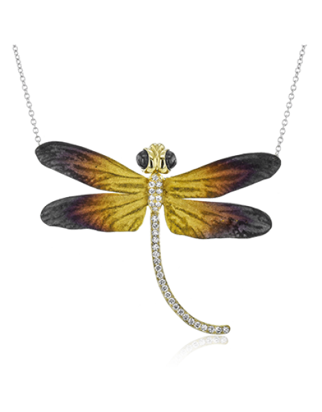Pendant in 18k Gold with Diamonds