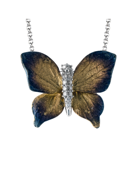 Pendant in 18k Gold with Diamonds