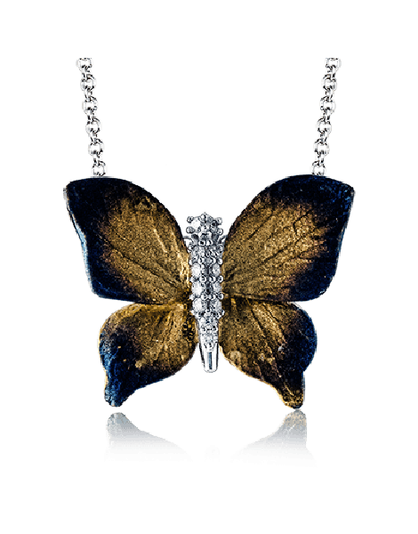 Pendant in 18k Gold with Diamonds