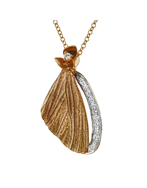 Pendant in 18k Gold with Diamonds