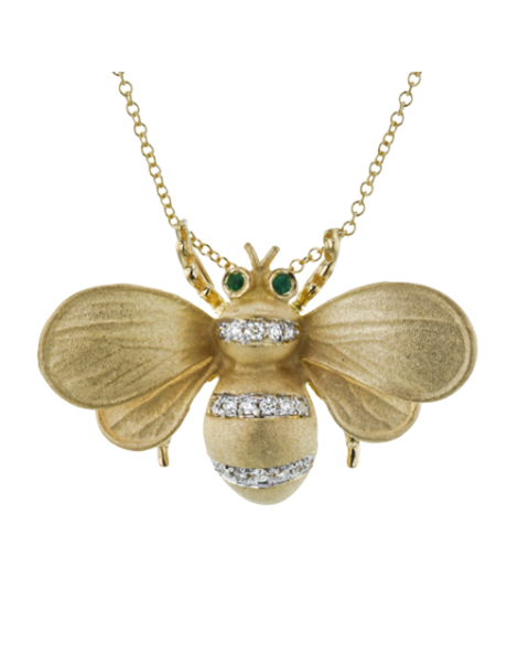 Pendant in 18k Gold with Diamonds