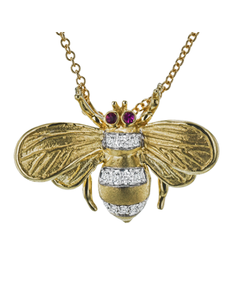 Pendant in 18k Gold with Diamonds