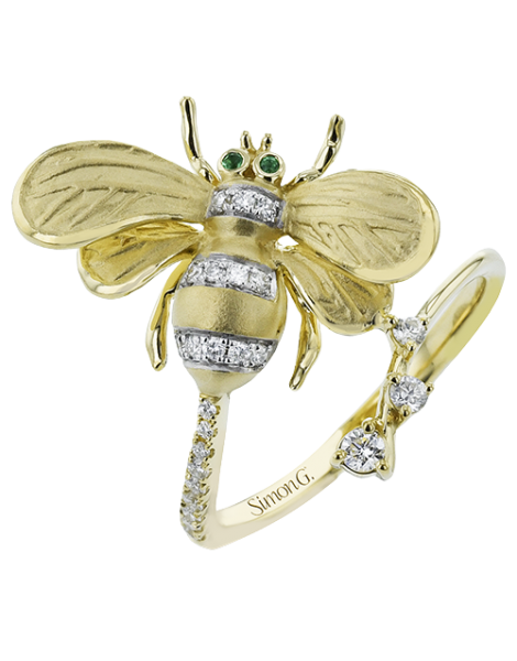 Right Hand Ring in 18k Gold with Diamonds