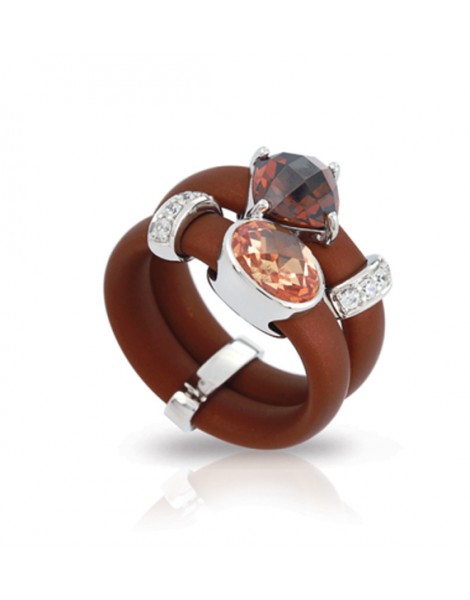Venezia Brown and Champagne Ring