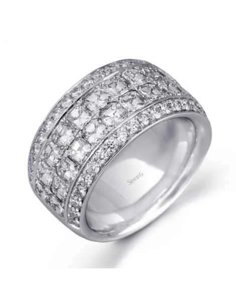 Anniversary Ring in 18k Gold with Diamonds