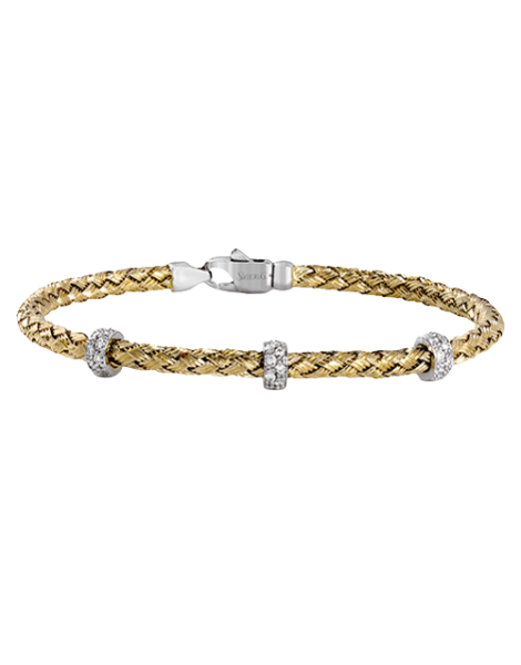 Bangle in 18k Gold with Diamonds