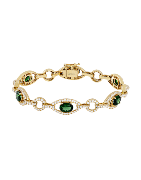 Color Bracelet in 18k Gold with Diamonds