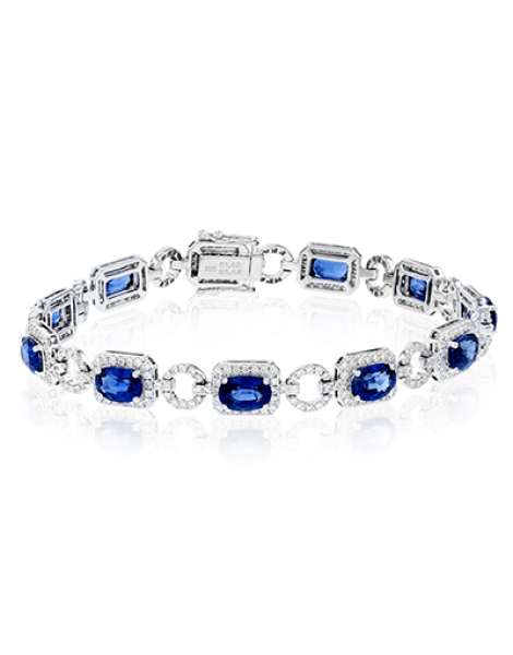 Color Bracelet in 18k Gold with Diamonds