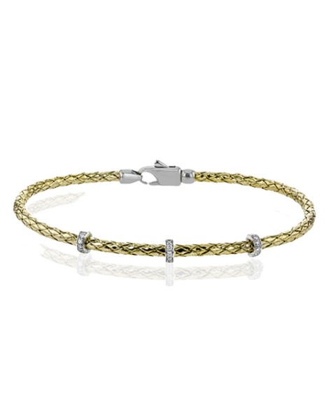 Bangle in 18k Gold with Diamonds