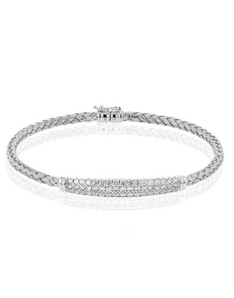 Bangle in 18k Gold with Diamonds