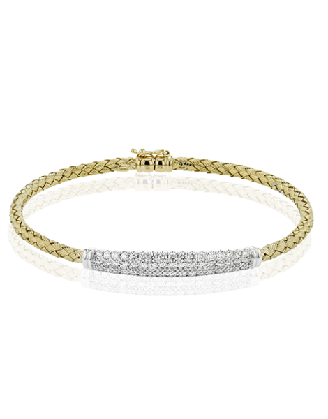 Bangle in 18k Gold with Diamonds
