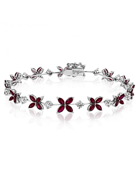 Color Bracelet in 18k Gold with Diamonds