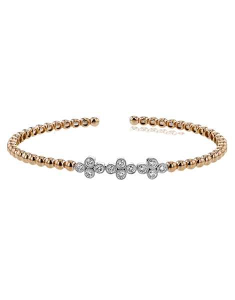 Bangle in 18k Gold with Diamonds