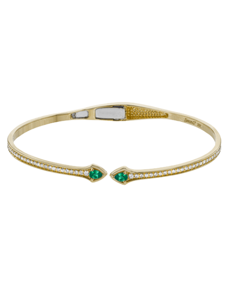 Color Bangle in 18k Gold with Diamonds