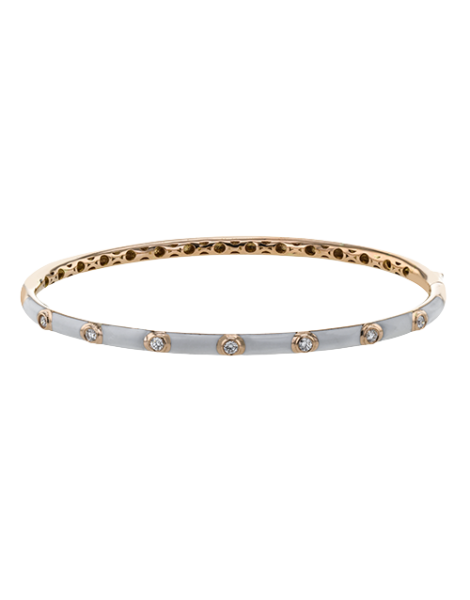Bangle in 18k Gold with Diamonds