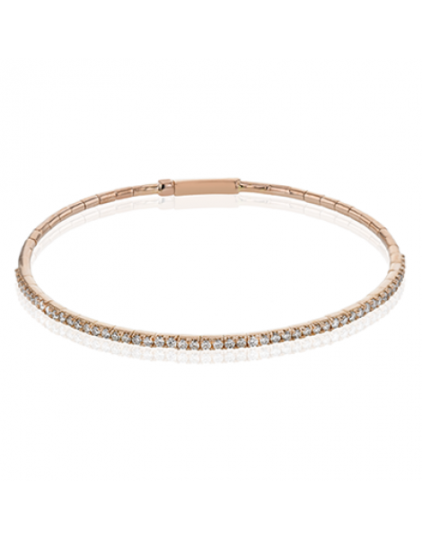 Bangle in 18k Gold with Diamonds
