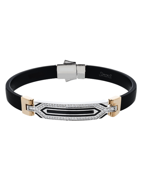 Gent Bracelet in 18k Gold with Diamonds