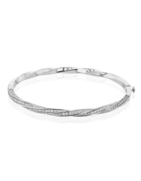 Bangle in 18k Gold with Diamonds