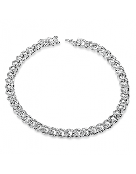 Gent Bracelet in 14k Gold with Diamonds