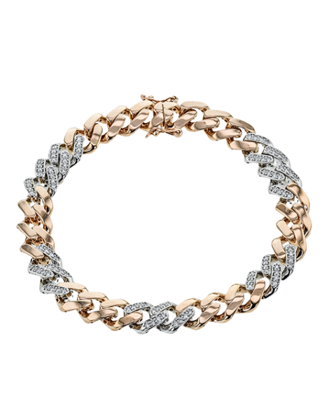 Gent Bracelet in 14k Gold with Diamonds